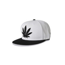 Blank Cotton Six Panels Flat Bill Snapback Baseball Cap (F0039)